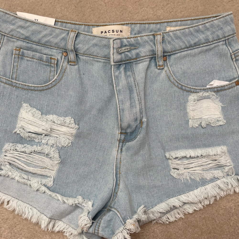 pacsun never worn ripped jean shorts